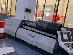 4-х валковый гидравлический листогибочный станок с ЧПУ W12-12x2000