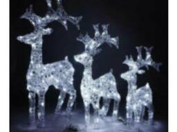 Акриловые светодиодные новогодние фигуры в ас-те