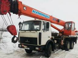 Аренда автомобильного крана, автокрана 25т 28 м стрела.