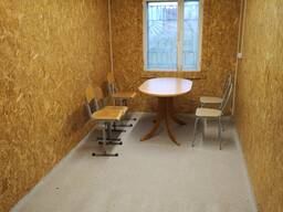 Бытовка строительная. Блок-контейнер для рабочих. Бытовое помещение для рабочих