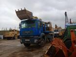 Аренда экскаватора на пневмоходу, экскаватора-погрузчика - фото 2