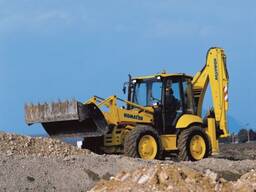 Аренда экскаватора-погрузчика Komatsu WB93S5 с навесным оборудованием