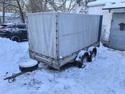 Аренда (прокат) прицепа 3,5×1,5 (2х осный) с тентом
