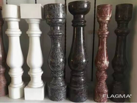 Балясины, колонны, перила, столбы, ступени.