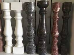 Балясины, колонны, перила, столбы, ступени.