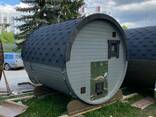 Баня-бочка 2 метра с крыльцом - фото 2