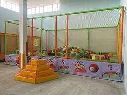 Батут развлекательный с ямой и поролоном