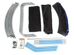 Батут уличный Green Glade с сеткой 8-футовый (3 ножки 3 стойки)