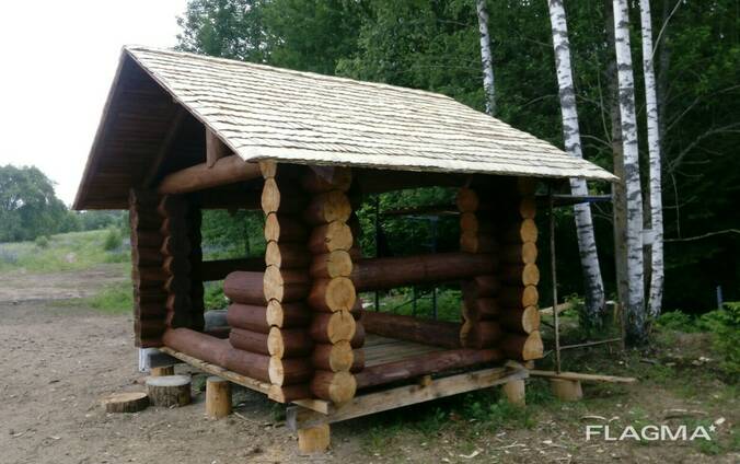 Рубленные беседки, построить быстро у профессионалов