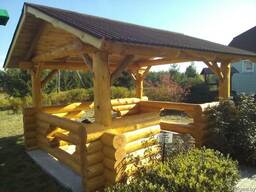 Беседки из бревна