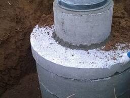 Септик из бетонных колец 1, 1.5, 2 метра