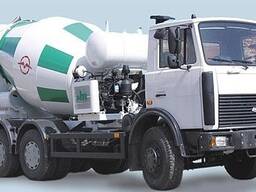 Бетоносмеситель МАЗ 6 м. куб. услуга