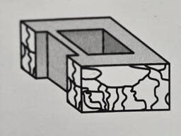 Блок столба конечного 300*300*200 мм