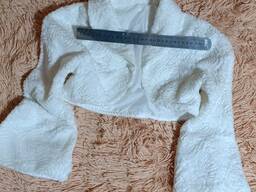 Болеро накидка шубка на плечи свадебная малая