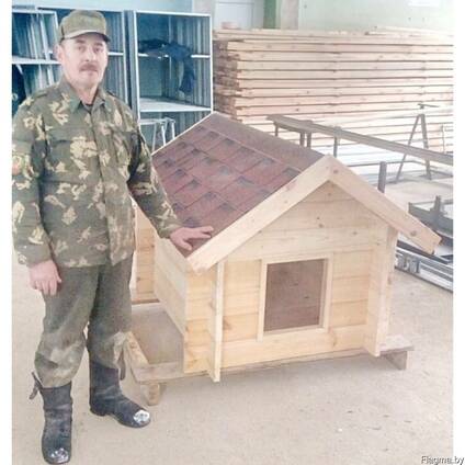 Будка из дерева для собаки