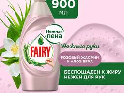 Средство для мытья посуды «Fairy» Нежные руки, розовый жасмин и алоэ вера, 900 мл