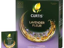 Чай Curtis Lavender Fleur зеленый c лавандой, лепестками роз, 100 пакетиков...
