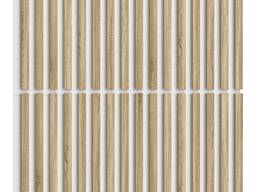 Декоративные стеновые реечные панели белый/сонома