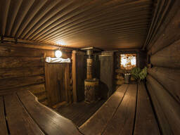 Баня по черному полки из Ольхи и Липы