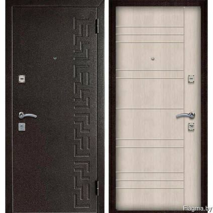 Дверь металл Металюкс М400 (венге) и 401( Экодуб)красиво