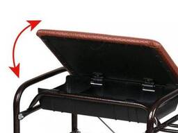 Этажерка для обуви NIKA Люкс 5 с ящиком и мягким сиденьем