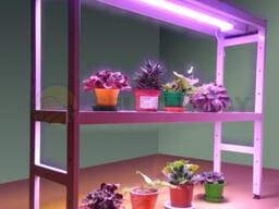 Стеллаж для рассады и цветов с 3-мя светодиодными фитосветильниками