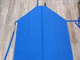 Фартук прорезиненный на тканевой основе, синий