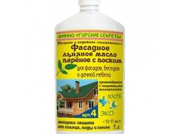 Фасадное льняное масло, вареное с воском, густотертое с защитными минералами, №4 11 цветов