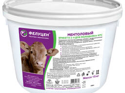 Фелуцен брикет К2-4 ментоловый для молодняка КРС (литера 3884) 15кг