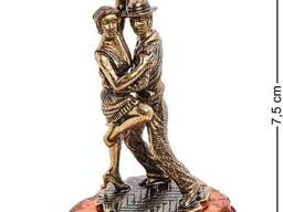 Фигурка «Парочка Ча-ча-ча» латунь, янтарь Fksout