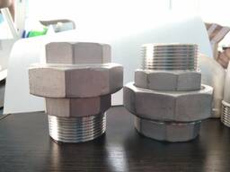 Фитинг муфта нержавеющая комбинированая разъемная (американка) ВР 40х1-1/2"