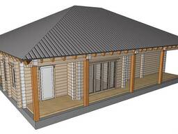 Готовые домокомплекты из клееного бруса