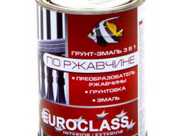 Грунт-эмаль по ржавчине EUROCLASS черная 0,9 кг