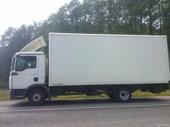 Грузоперевозки MAN TGL 8.180 V-35m3, гидроборт