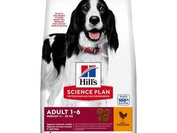 Hills Science Plan Chicken сухой корм для собак средних пород