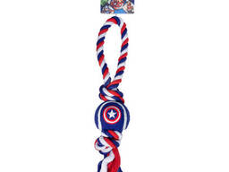 Игрушка для собак Triol-Disney Marvel Капитан Америка «Верёвка и мяч», 35 см (ТР 12111084)