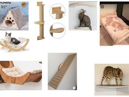 Изготовление изделий для кошек из дерева