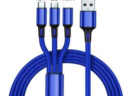 Кабель для зарядки 3 в 1 lightning iphone micro usb