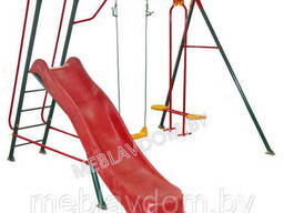 Качели детские + игровой комплекс Солнышко-5 + баскетбольное кольцо, с651