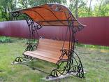 Качели кованые садовые на заказ - фото 2