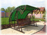 Качели садовые металлические - фото 1