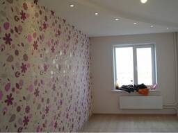 Качественная поклейка обоев.