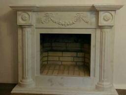 Каминный портал из искусственного мрамора
