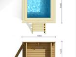 Каркасный деревянный бассейн квадратной формы Woodconby (ВУДКОНСТРАКШН), 198х198х126cм - фото 2