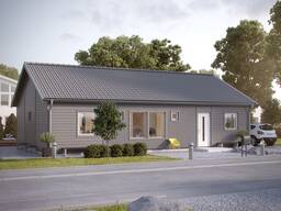 Каркасный дом 12,6х7,8 м