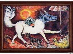 Керамическая картина по мотивам работы Марка Шагала «Корова