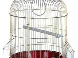 Клетка для птиц золотая 33x53 см (арт. TYZ 309g)