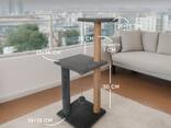Когтеточка для кошки "Триола LUX m" 90 см. с тремя столбиками и тремя лежанками - фото 1