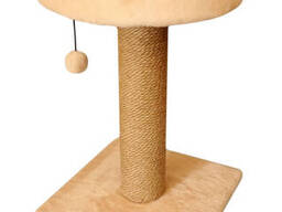 Когтеточка-лежанка из меха и джута (55 см-35 см) Cat House