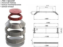 Колодец полимер песчаный.